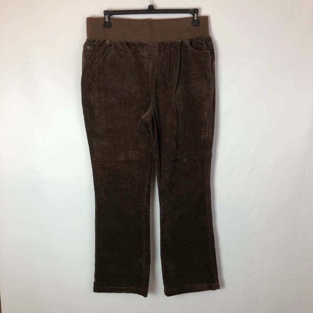 New Additions corduroy brown maternity pants sz SM